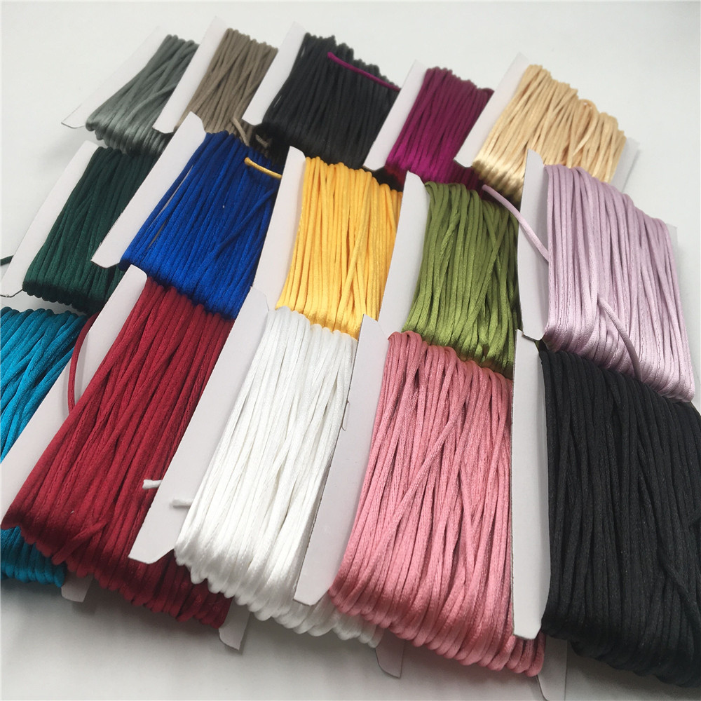 Ribbon Wired Satin - Плетеный шнур для макраме 2 мм,