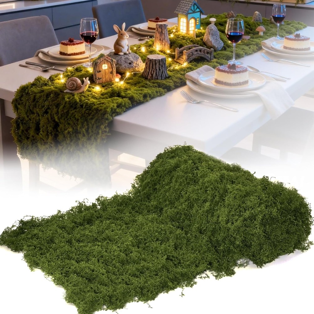 Preserved Moss Sheet - Мягкий пушистый коврик из искусственного мха,