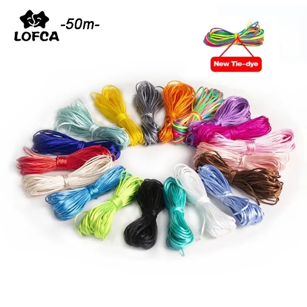 Ribbon Wired Satin - Нейлоновый шнур 1,5 мм для изготовления
