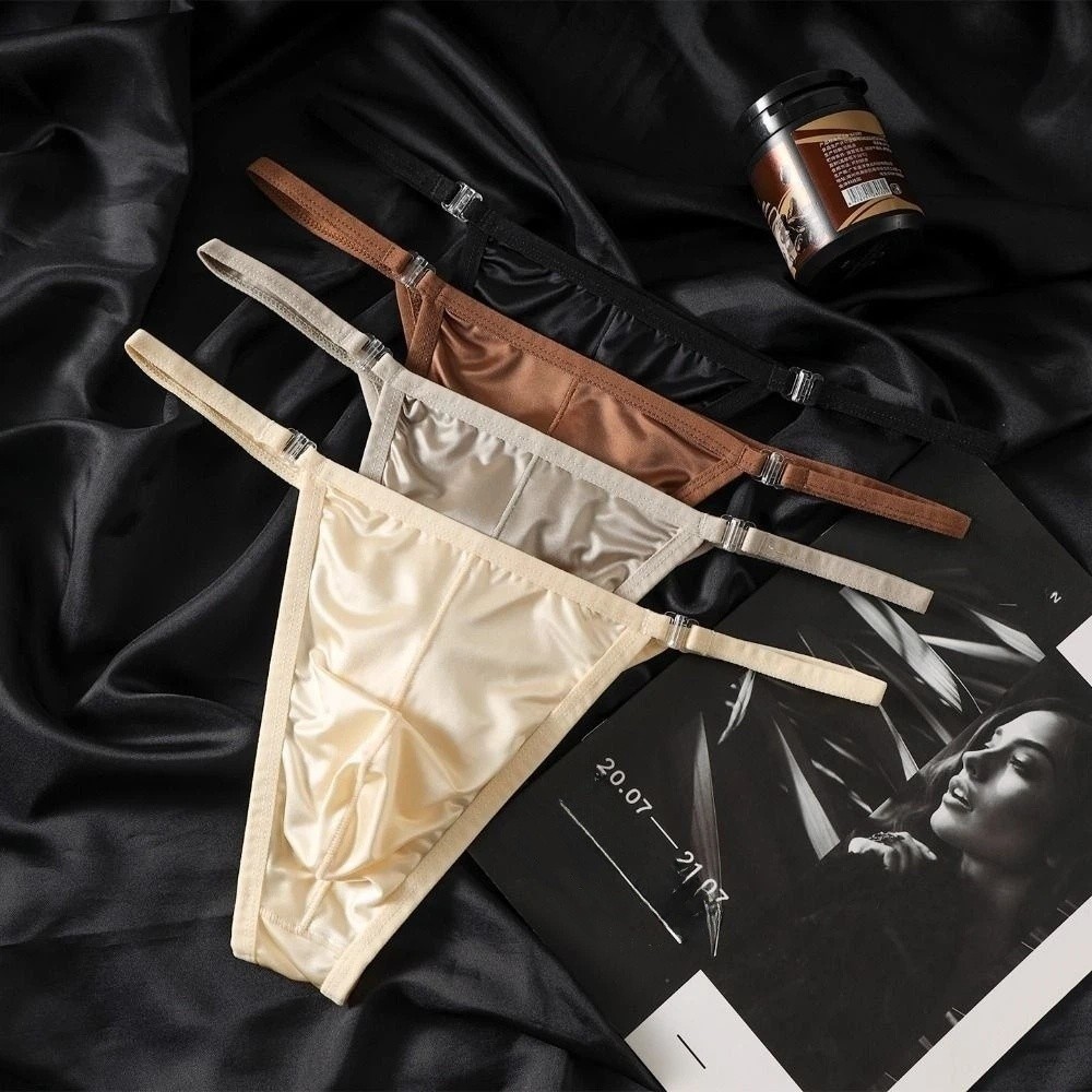 Ribbon Wired Satin - Мужские трусы-стринги, нижнее белье, бикини с