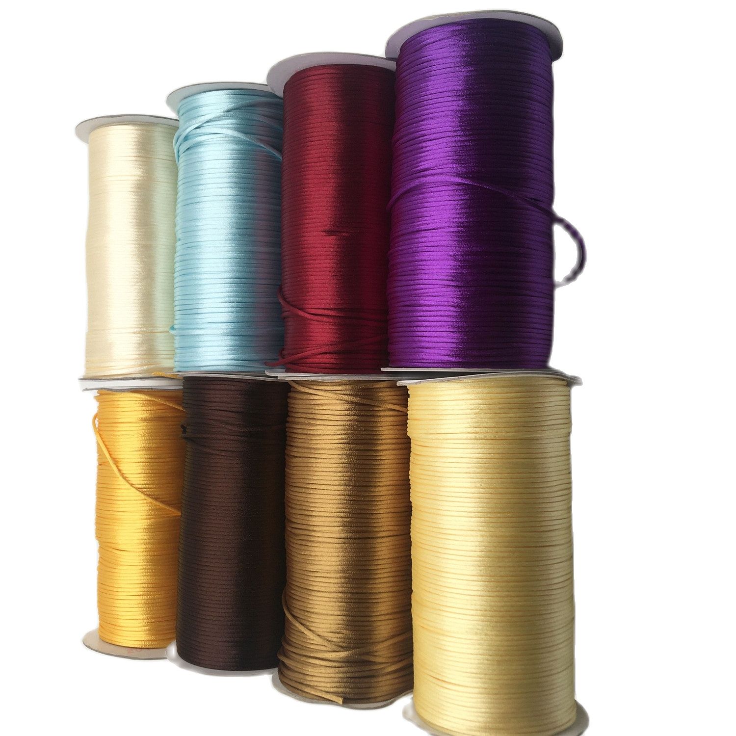 Плетеный шнур для макраме 2 мм – обзор и цена Ribbon Wired Satin